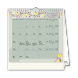 לוח שנה שולחני 2026-2025 תשפ"ו 16X16 ס"מ - פרחים קונים רק באטרקציה מהיבואן לצרכן