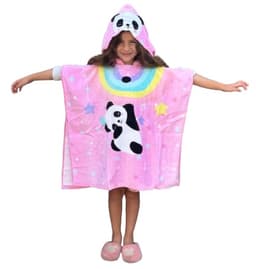 קפוצ'ון מגבת לילדים 100% כותנה איכותית וסופגת - פנדה על קשת קונים רק באטרקציה מהיבואן לצרכן