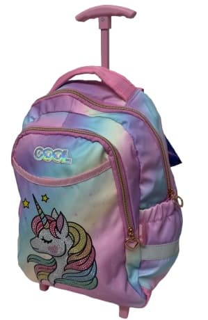 תיק גן טרולי חד קרן אבנים פסטל קונים רק באטרקציה מהיבואן לצרכן