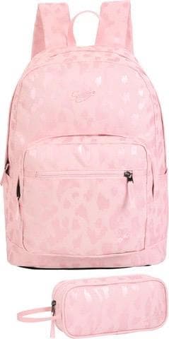 תיק לבית ספר עם קלמר- ורוד מנומר קונים רק באטרקציה מהיבואן לצרכן