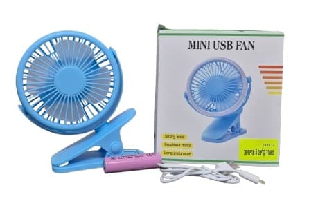 מאוורר קליפס נטען 3 מהירויות- במבחר צבעים קונים רק באטרקציה מהיבואן לצרכן