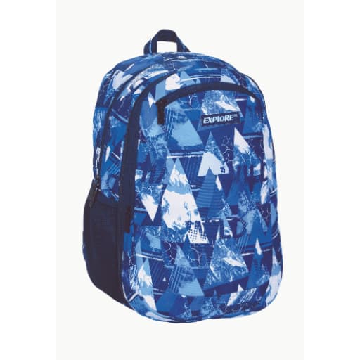 תיק גב אקספלור 2 ב1 תפרים שחור תכלת אפור באטרקציה אונליין מהיבואן לצרכן