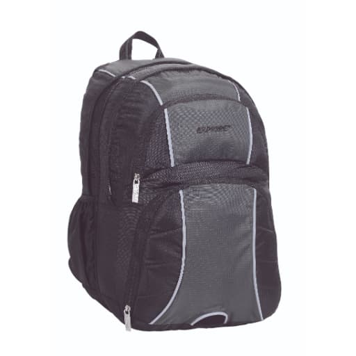 תיק גב אקספלור 2 ב1 תפרים שחור תכלת אפור באטרקציה אונליין מהיבואן לצרכן