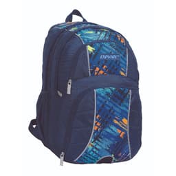 תיק גב אקספלור 2 ב1 תפרים שחור תכלת אפור באטרקציה אונליין מהיבואן לצרכן