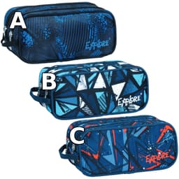 קלמר אקספלור 2 תאים כחול/ אדום/ לבן טורקיז קונים רק באטרקציה מהיבואן לצרכן