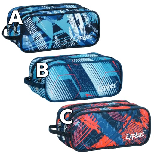 קלמר אקספלור 2 תאים - כחול כהה אדום/ תכלת אדום/ כחול תכלת קונים רק באטרקציה מהיבואן לצרכן