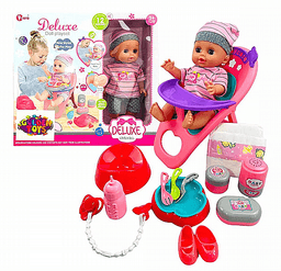 בובת תינוק מדברת עושה פיפי עם אביזרים גודל אריזה כ- 38.5X35.5 ס"מ קונים רק באטרקציה מהיבואן לצרכן