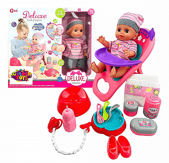 בובת תינוק מדברת עושה פיפי עם אביזרים גודל אריזה כ- 38.5X35.5 ס"מ קונים רק באטרקציה מהיבואן לצרכן