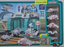 תחנת שירות ירוקה אמבולנס גודל אריזה כ- 36.5X26.5 ס"מ קונים רק באטרקציה מהיבואן לצרכן