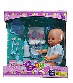 בובת תינוק שותה עם חיתול ואביזרים גודל אריזה כ- 34.5X35.5 ס"מ קונים רק באטרקציה מהיבואן לצרכן