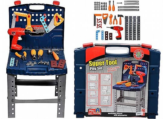 שולחן עם כלי עבודה מתקפל למזוודה גדול אריזה כ - 39.5X36.5 ס"מ קונים רק באטרקציה מהיבואן לצרכן