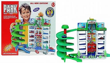 חניון מכוניות 5 קומות גודל אריזה כ- 39.5X35.5 ס"מ קונים רק באטרקציה מהיבואן לצרכן