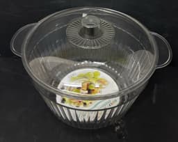 סיר אקריליק להגשה עם מכסה קוטר כ- 19 ס"מ קונים רק באטרקציה מהיבואן לצרכן