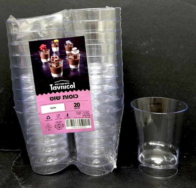 קינוח כוסות שוט קריסטל