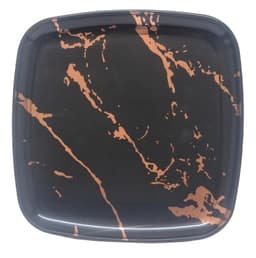 מגש חד פעמי מרובע כ - 30X30 ס"מ צבע שחור עם ברונזה קונים רק באטרקציה מהיבואן לצרכן