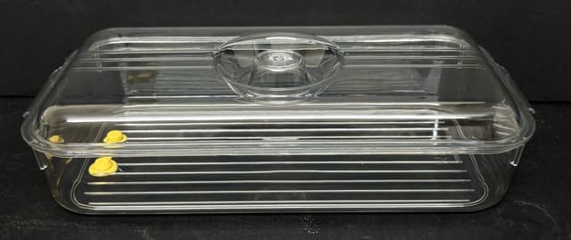 מיכל אקריליק לאחסון עם מכסה קונים רק באטרקציה מהיבואן לצרכן