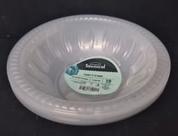 חבילה 10 קערות חד פעמי קוטר כ-21ס"מ מתאים למיקרוגל - שקוף קונים רק באטרקציה מהיבואן לצרכן