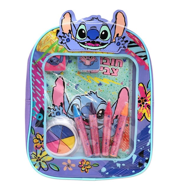 ערכת יצירה חוברת צבעים בתיק גב סטיץ' קונים רק באטרקציה מהיבואן לצרכן