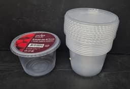 חבילה 10 קופסאות חד פעמי עם מכסים כ - 500מ"ל קונים רק באטרקציה מהיבואן לצרכן