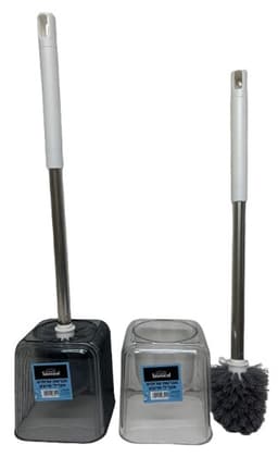 מברשת לניקוי אסלה אקרילי מרובע שקוף/ אפור שקוף קונים רק באטרקציה מהיבואן לצרכן