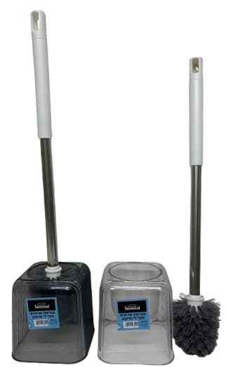 מברשת לניקוי אסלה אקרילי מרובע שקוף/ אפור שקוף קונים רק באטרקציה מהיבואן לצרכן