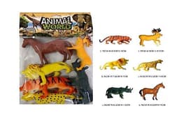 חבילה 6 חיות יער גדולות 15 ס"מ בשקית קונים רק באטרקציה מהיבואן לצרכן