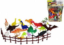 חבילה 20 דינוזאורים עם גדר בשקית קונים רק באטרקציה מהיבואן לצרכן