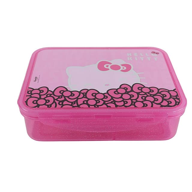 קופסת אוכל מחולקת הלו קיטי קונים רק באטרקציה מהיבואן לצרכן