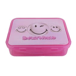 קופסת אוכל מחולקת סמיילי ורוד קונים רק באטרקציה מהיבואן לצרכן