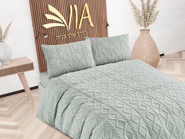 סט מצעים זוגי ROMINA פלנל במבחר צבעים קונים רק באטרקציה מהיבואן לצרכן