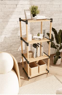 יחידת מדפים מודולרית 4 קומות קונים רק באטרקציה מהיבואן לצרכן