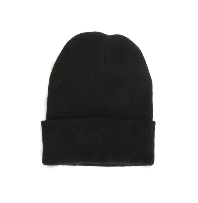 כובע בייסיק שחור סרוג נוער/מבוגר -שחור קונים רק באטרקציה מהיבואן לצרכן