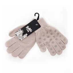כפפות ילדים LOVELY בצבע - ורוד בהיר עם לבבות כסף קונים רק באטרקציה מהיבואן לצרכן