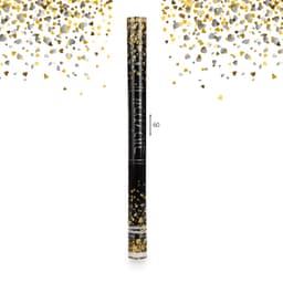 קונפטי לבבות זהב/כסף 60 ס"מ קונים רק באטרקציה מהיבואן לצרכן