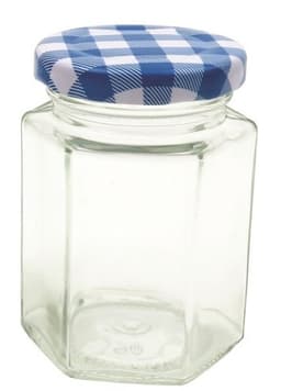 צנצנת זכוכית משושים תבלינים כ - 130 מ"ל קונים רק באטרקציה מהיבואן לצרכן