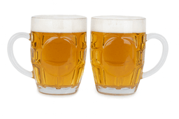 סט 2 כוסות בירה זכוכית 500 מ"ל קונים רק באטרקציה מהיבואן לצרכן