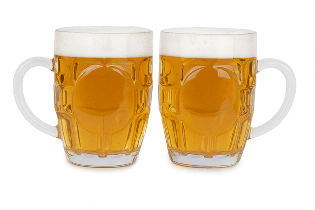 סט 2 כוסות בירה זכוכית 500 מ"ל קונים רק באטרקציה מהיבואן לצרכן