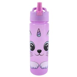 בקבוק שתיה עם לחצן 600 מ"ל - חד קרן חתול קונים רק באטרקציה מהיבואן לצרכן