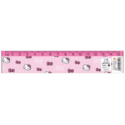 סרגל פלסטיק - הלו קיטי ורוד 15 ס"מ קונים רק באטרקציה מהיבואן לצרכן