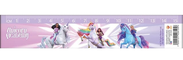 סרגל פלסטיק - יוניקורן אקדמי 15 ס"מ קונים רק באטרקציה מהיבואן לצרכן