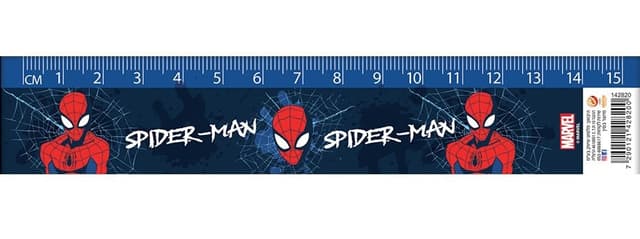 סרגל פלסטיק - ספיידרמן 15 ס"מ קונים רק באטרקציה מהיבואן לצרכן