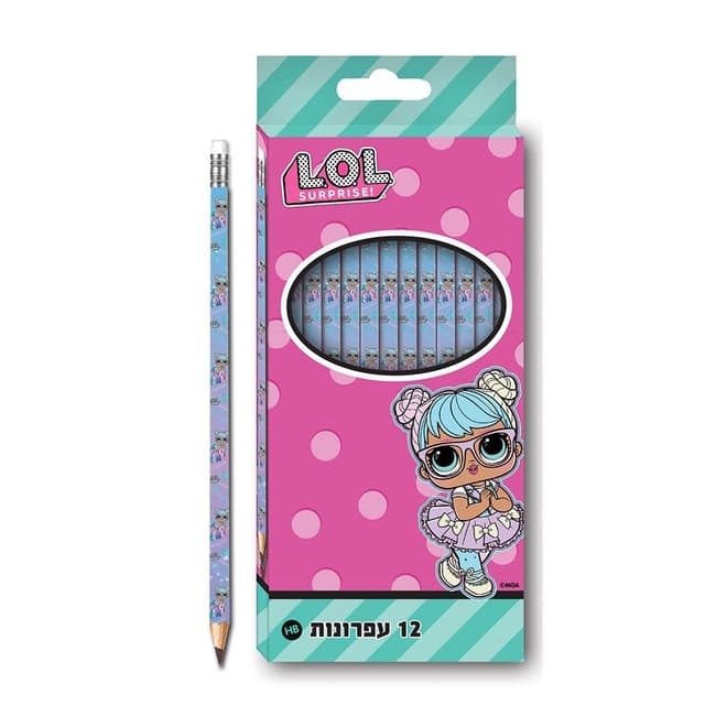 חבילה 12 עפרונות - lol קונים רק באטרקציה מהיבואן לצרכן