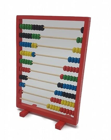 חשבונייה עץ אדומה 26X18.5 ס"מ קונים רק באטרקציה מהיבואן לצרכן