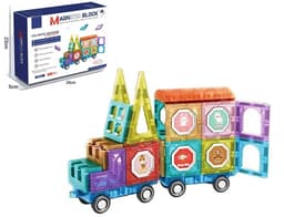 51 קוביות מגנטיות שקופות וצבעוניות ליצירה ובניה כ - 29X237.50 ס"מ קונים רק באטרקציה מהיבואן לצרכן