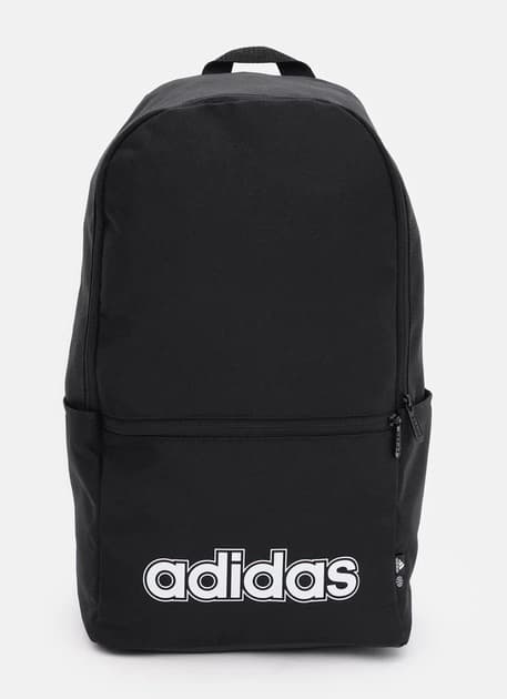 תיק אדידס מקורי שחור כיתוב לבן על הכיס הקדמי עם היקף שחור קונים רק באטרקציה מהיבואן לצרכן