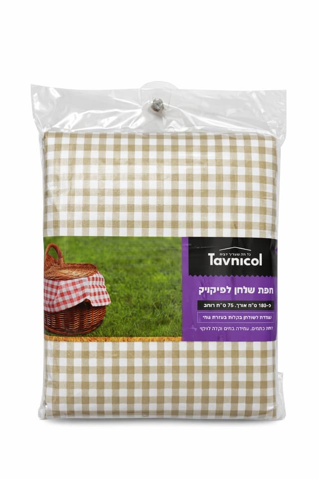 מפת שולחן לפיקניק -משובץ