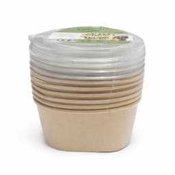 חבילה 5 קופסאות קרטון קראפט מרובע חד פעמי עם 5 מכסים כ - 650מ"ל קונים רק באטרקציה מהיבואן לצרכן