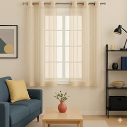 וילון אורגנזה אוורירי למראה אלגנטי בחדר קונים רק באטרקציה מהיבואן לצרכן