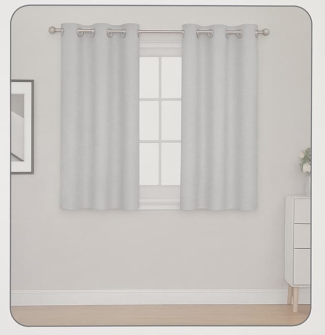 וילון דגם חצי אטום בד ג'קראד מידה : 140X160ס"מ צבעים: אפור בהיר/ אפור כהה קונים רק באטרקציה מהיבואן לצרכן