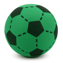 כדורגל ספוג איכותי כ- 20 ס"מ - ירוק קונים רק באטרקציה מהיבואן לצרכן